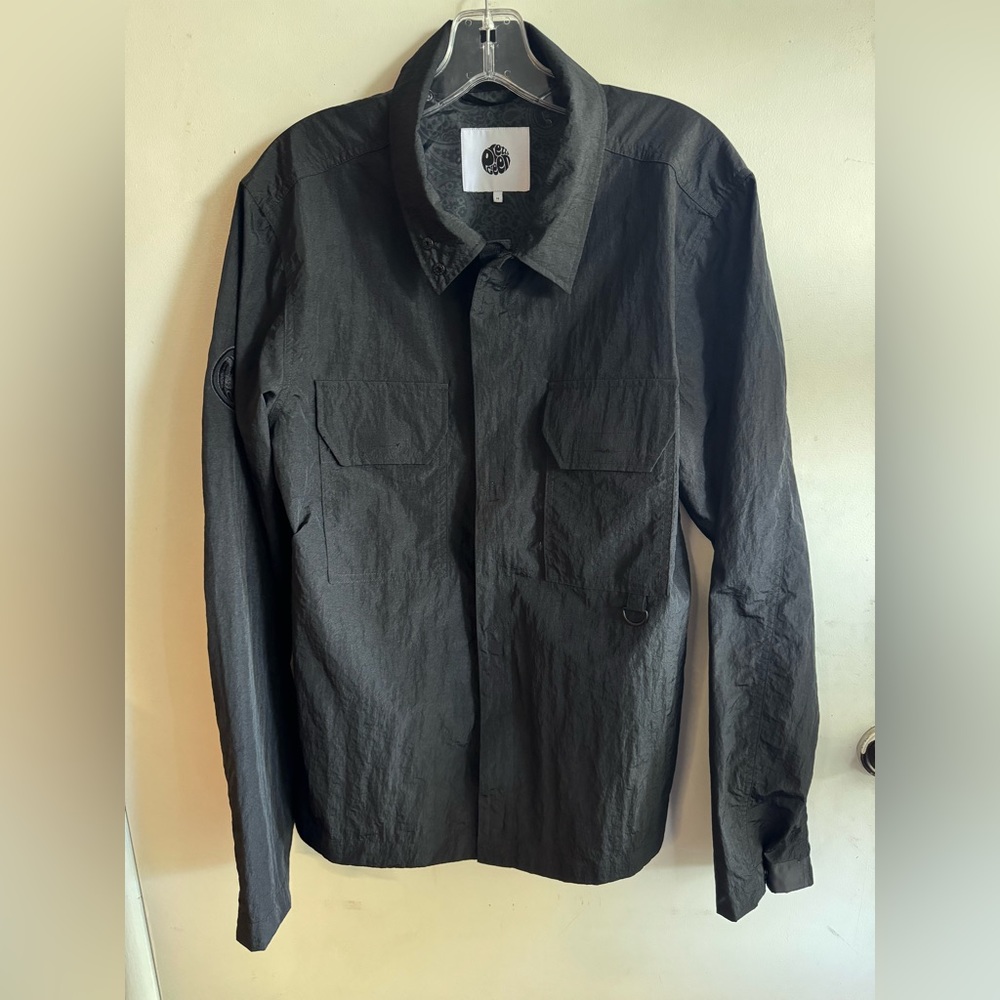 Pretty Green Stratford Overshirt - Black - Medium